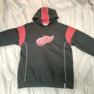 Detroit Red Wings Youth Large (14/16) Embroidered Reebok Hoodie Sweatshirt